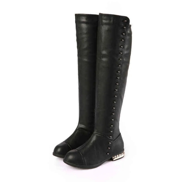 Fashion Side Zipper Knee High Riding Boots Sz 5.5 Winter Boot🌴✌️ - Picture 3 of 11